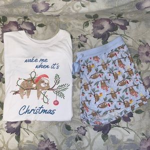 Altar’d State Sloth Christmas Pjs Set